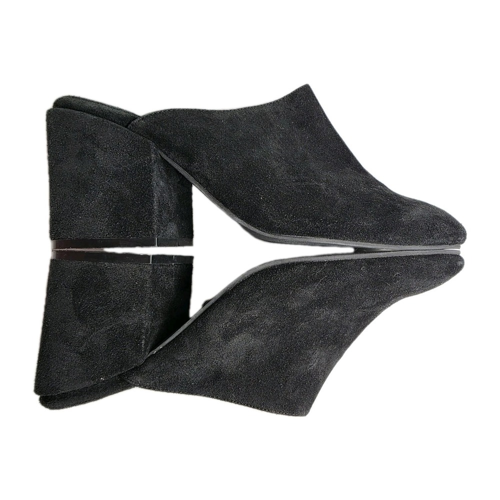 Chocolat Blu SZ 10 Julia Suede Leather Wedge Slide Sandal Block Heel